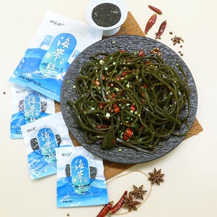 颂礼白福建霞浦特产海带丝干货压缩海带丝圆饼干烘干小包装凉拌