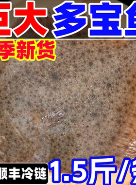 多宝鱼超大比目鱼鸦片鱼鲜活冷冻八宝鱼新鲜深海鱼偏口鱼海鲜水产