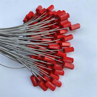 一次性钢丝密封铅封煤化工园集装箱物流密封锁扎密封锁