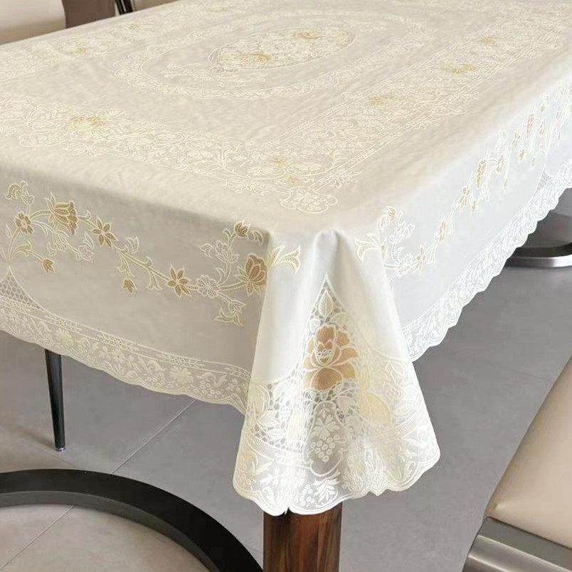 PVC烫金桌布长方形茶几垫防水防烫免洗隔热台布欧式餐桌垫,居家布艺,桌布,淘宝优惠券,粉丝福利购,淘宝优惠卷