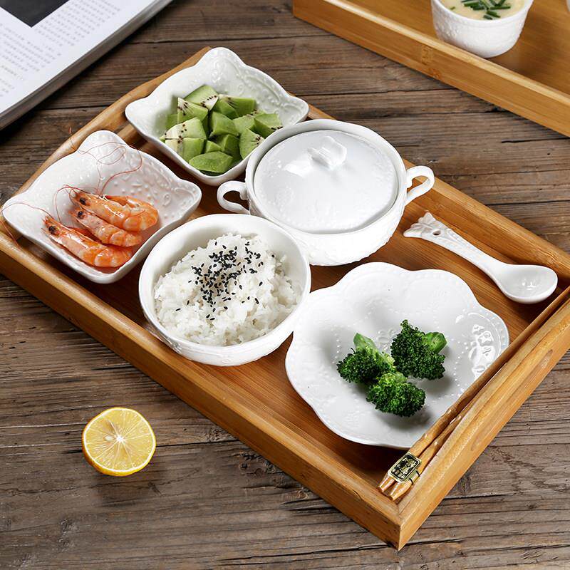 欧式月子餐具套组陶瓷减肥一人食餐盘月子会所医院产孕妇专用碗盘