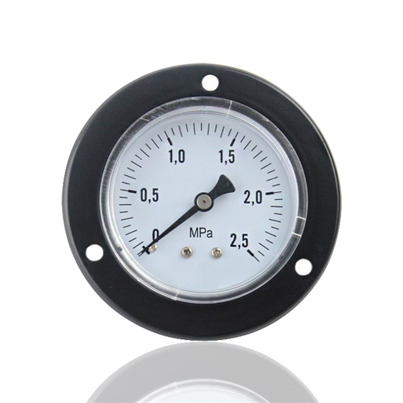 气压表空气压力表埋入式压力表轴向带前边压力表Y60ZT 2.5MPA 1/4