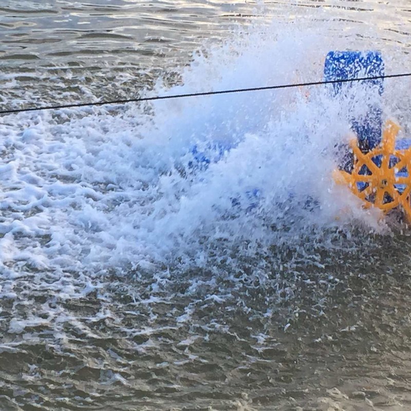 增氧机水车式增氧机叶轮浮船水泵厂水产养殖浮水泵鱼塘