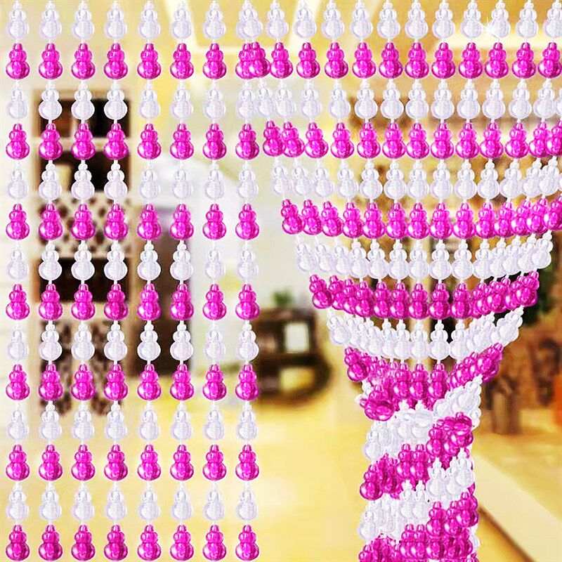 葫芦珠帘水晶门帘亚克力隔断家用玄关客厅卧室卫生间珠帘子免打孔