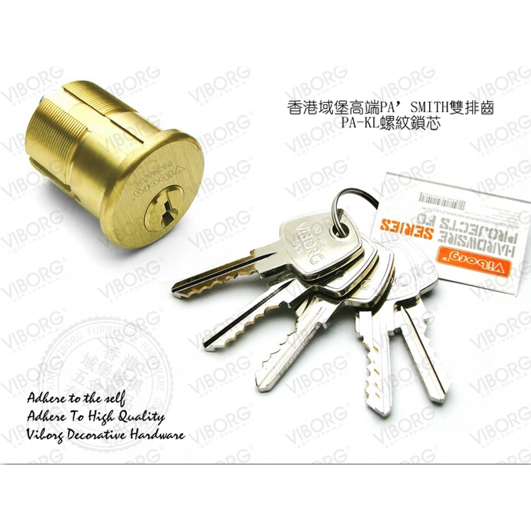 超B级美式螺纹锁芯别墅实木门锁芯大拉手锁芯 门锁配件 防盗门锁