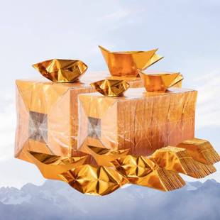 金元半成宝品98392银元宝手工折金锡纸箔纸加厚切角半成品元纸宝