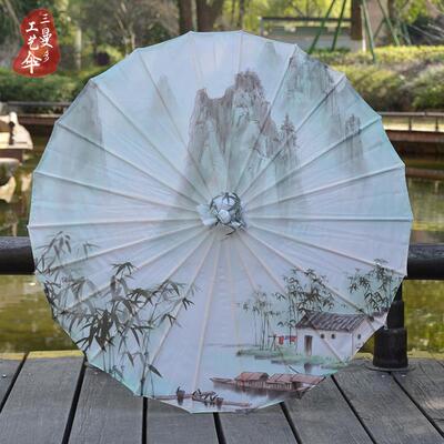 油纸伞防晒不防吊雨61399汉服古伞风旗袍走秀舞蹈儿童伞中跳国风