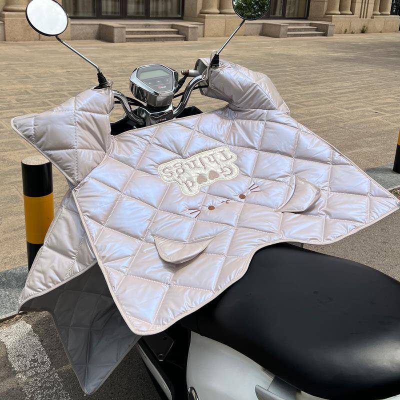 新款电动摩托车挡风被夏季薄款防晒防风遮阳罩电瓶车防水四季通用