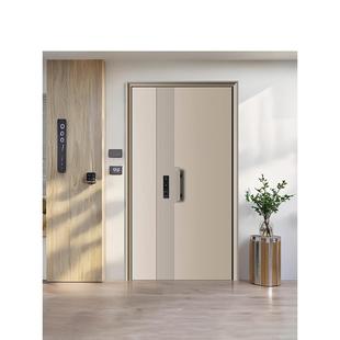 入户门防盗门子母门甲级门进户门奶油风2025新款智能门包上门安装