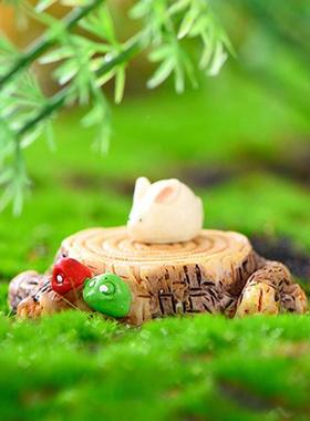 迷你树桩墩22509木桩微真景观盆景仿树植物树装饰品树脂di干y造景