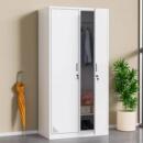 办公宿舍楼二门铁皮衣柜员工更衣柜带锁储存储物柜寄存箱子 包邮