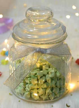 创意51640星幸运星成瓶空透漂明玻璃许愿瓶海洋瓶折纸叠品流生日