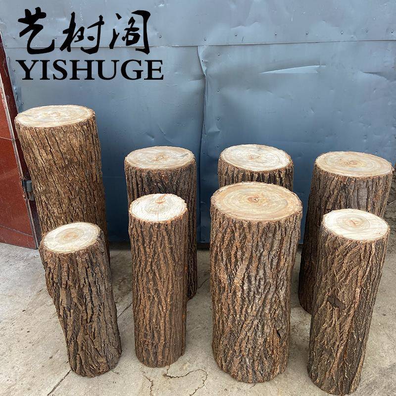 仿真树桩空树26024餐墩落地栅栏商场厅心桩园林婚礼木影视剧道具