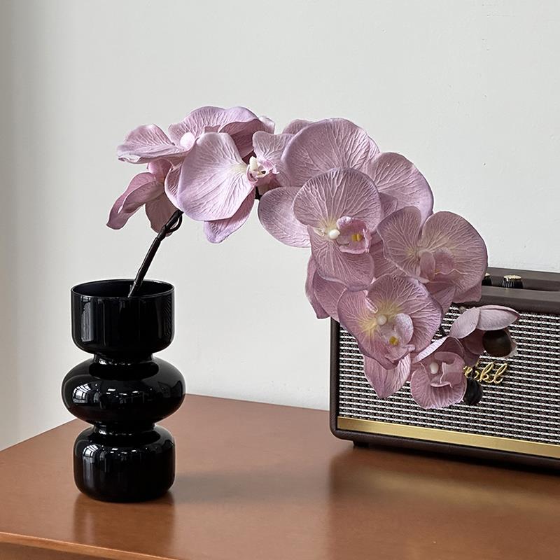 小蝴蝶兰假17930花真花摆设花瓶众仿生花高感花艺级客厅餐桌摆仿