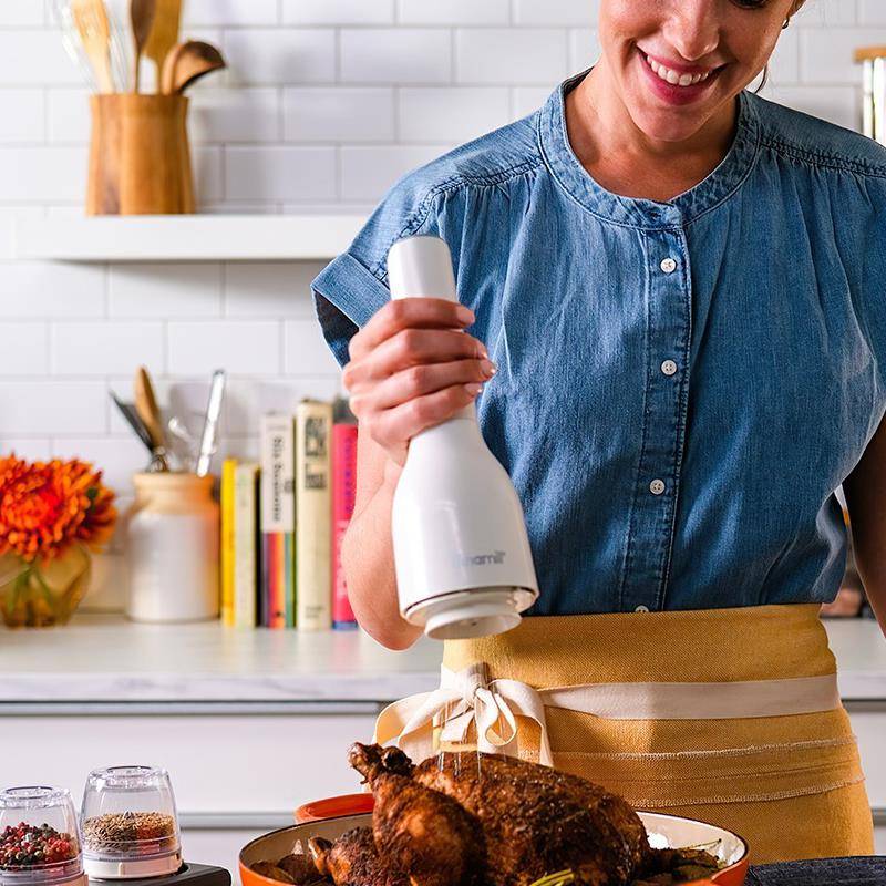 正品充电款finamill电动研磨器家用胡椒调料粗盐研磨神器一秒换仓