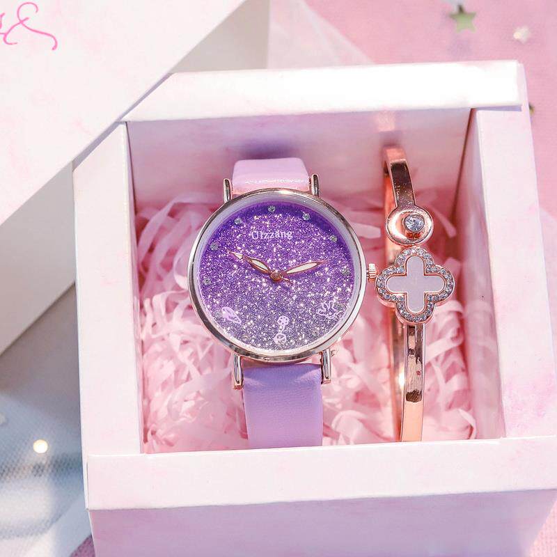 紫色生日礼物新年圣诞节女生初高中生女童实用小学生学霸女孩手表