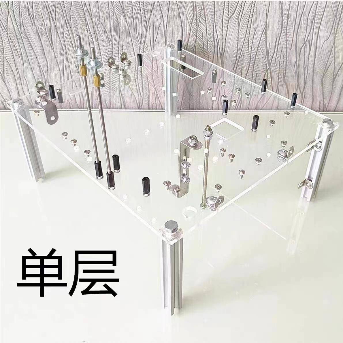 全透明压克力卧式台式电脑机箱DIY个性ATX主机壳MITX创意开 放式