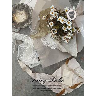 vintag 缪塞 《雏菊复古油画风格古董秋色小雏菊 》仿风真花e3116