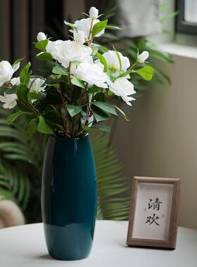 景德镇手工厅瓷代器色陶瓷花瓶现简白约客餐桌插花11803摆件创意