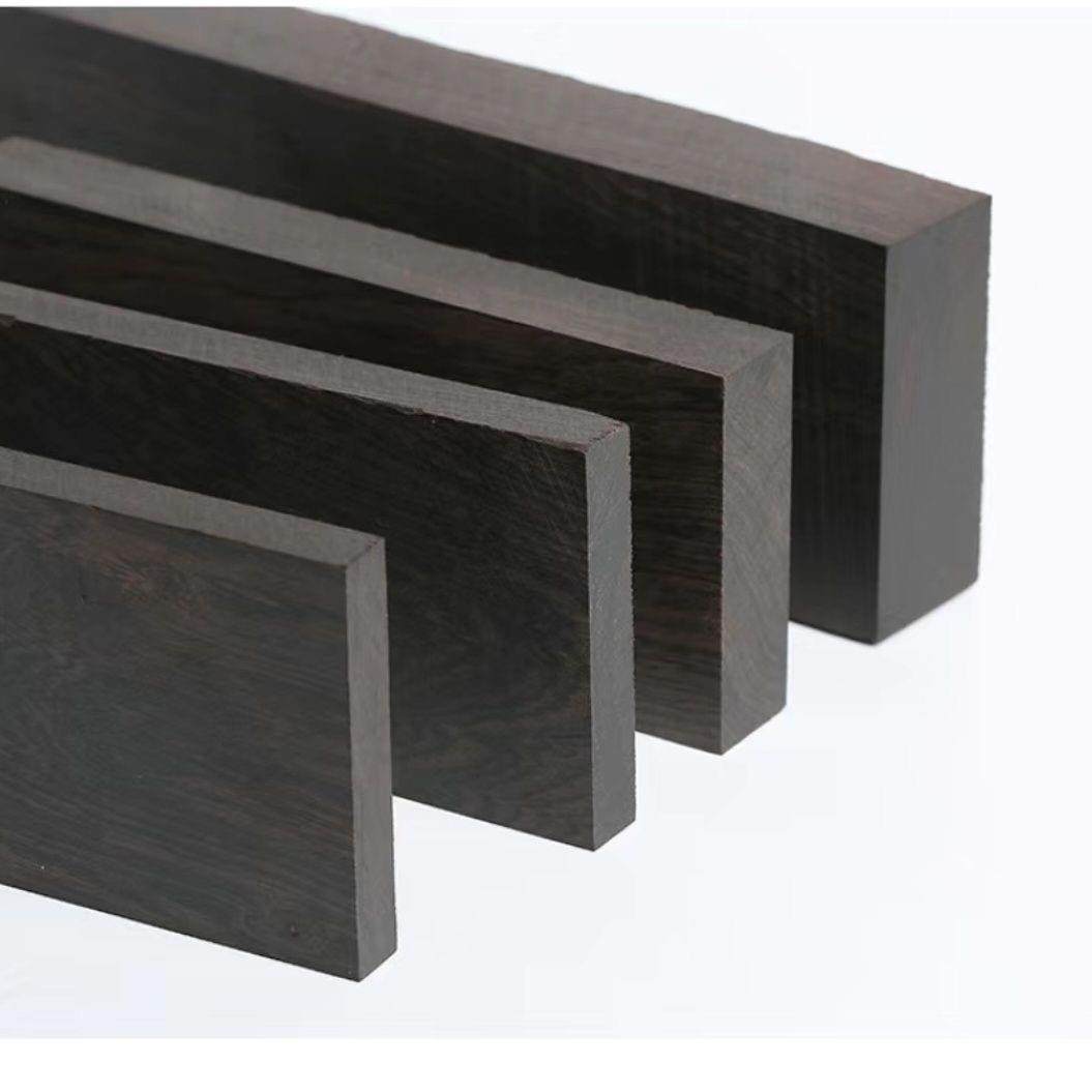 紫手光檀东非黑黄檀木板69891木料乐器响板沉料黑片檀镯底托水老