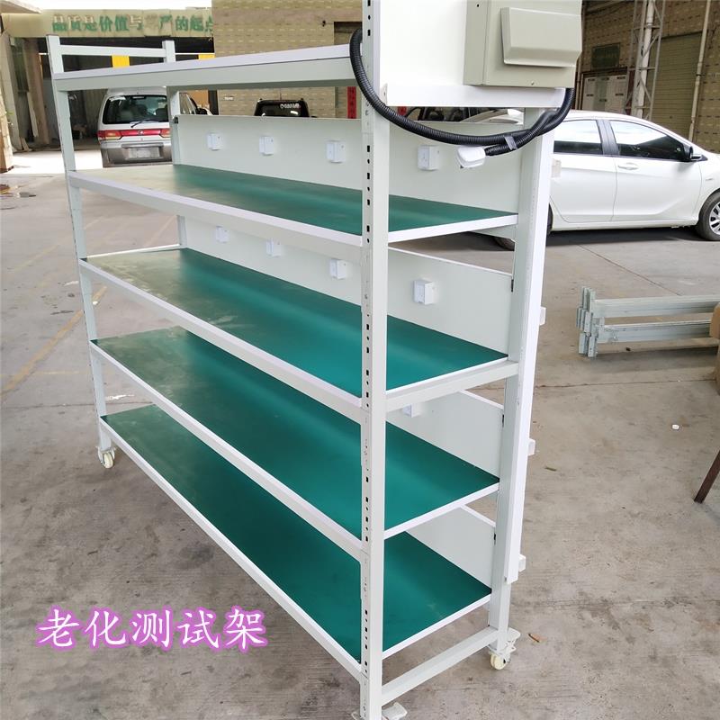 老化架多层带轮物料架工作台周转车架移动测试架防静电精益管货架