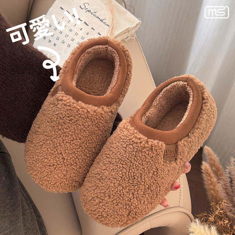 2025秋冬季棉鞋女款覆古时尚居家棉拖鞋轻便舒适户外加厚加绒保暖