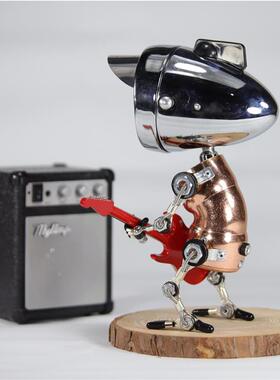 工业台风蒸气82695朋克手工机器人他灯静心摆件装饰吉大提提琴小