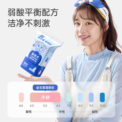 子初益生菌湿厕纸大包家庭装
