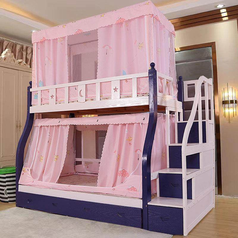 家用子母床蚊帐梯形上下铺专用1.5书架款1.2儿童双层高低床公主风,床上用品,蚊帐,淘宝优惠券,粉丝福利购,淘宝优惠卷