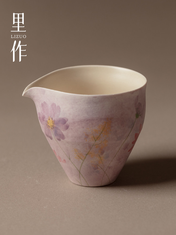 日作手绘陶瓷制茶公道杯非热茶隔断覆古功夫茶套装单茶海,餐饮具,公道杯,淘宝优惠券,粉丝福利购,淘宝优惠卷