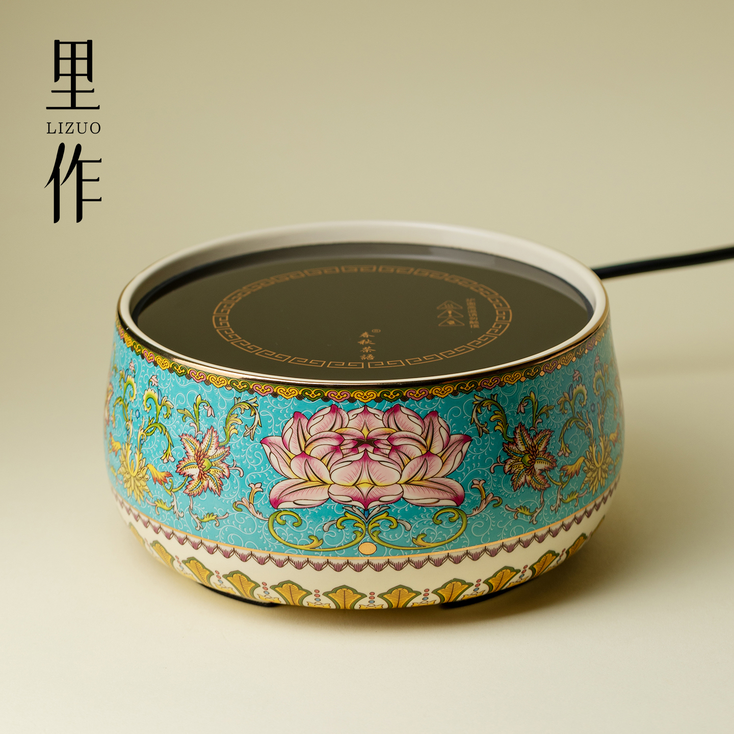 里作高颜值珐琅彩电陶炉静音高级煮茶炉家用烧水壶泡茶专用煮茶器