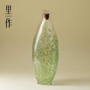 里作蔓栖玻璃冷泡瓶高颜值精致手工创意冷凝壶耐热泡茶壶功夫茶具