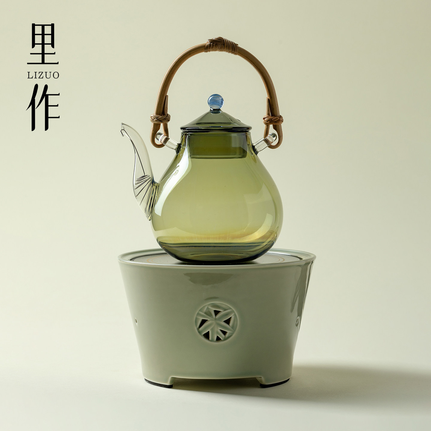 里作 高档青瓷电陶炉原创2025新款家用玻璃煮茶烧水壶泡茶壶智能