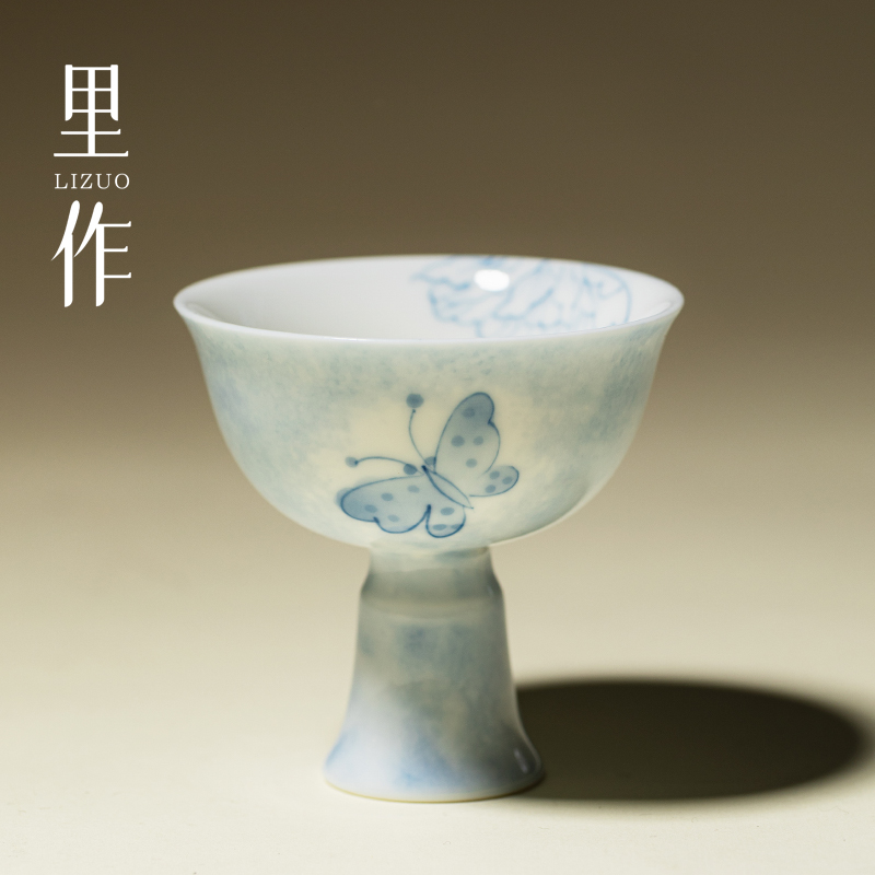 里作手绘高足杯主人杯