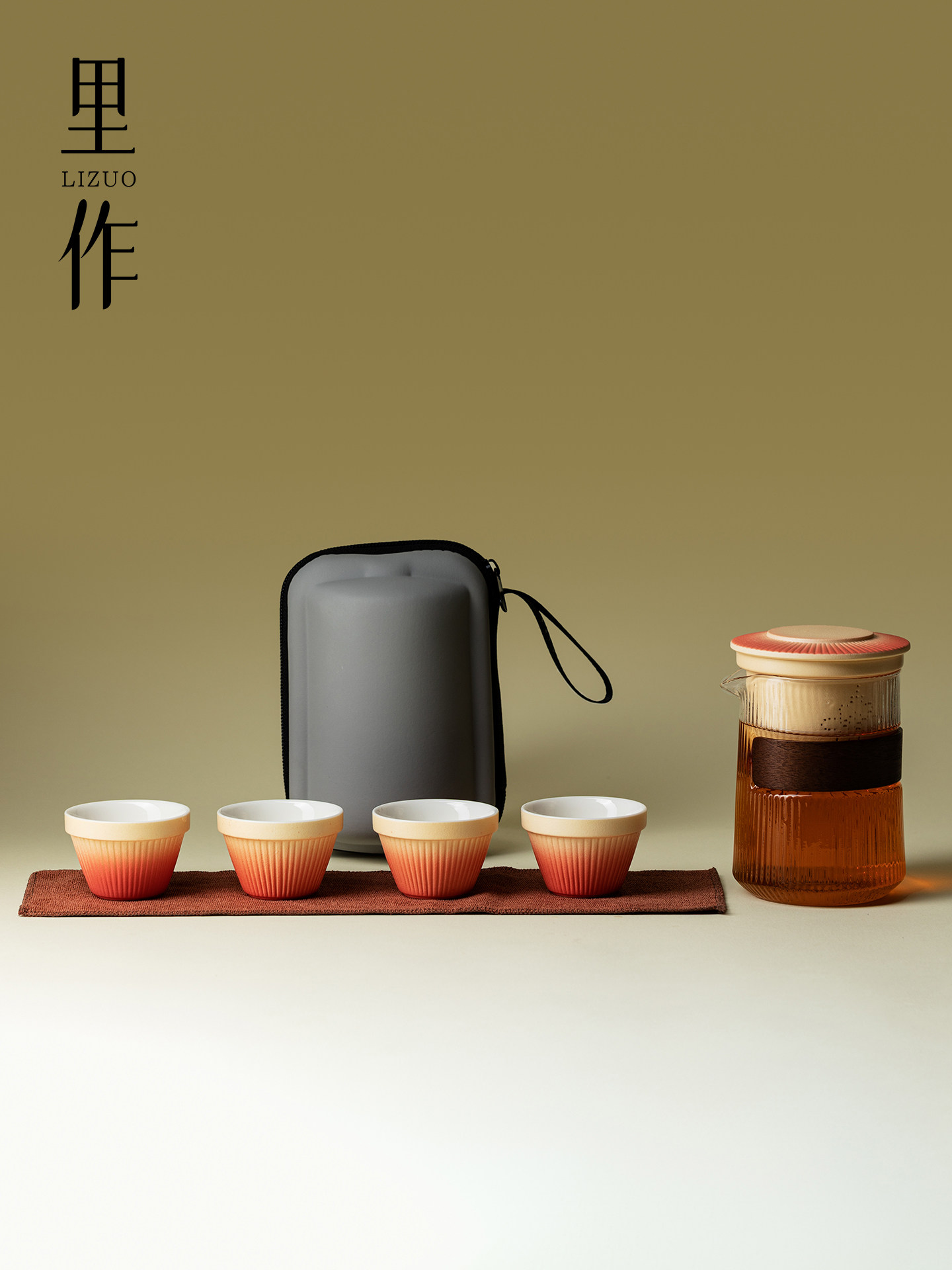 丽左旅行茶具便携式户外露营式茶壶快杯一壶三杯功夫茶具,餐饮具,旅行茶具,淘宝优惠券,粉丝福利购,淘宝优惠卷