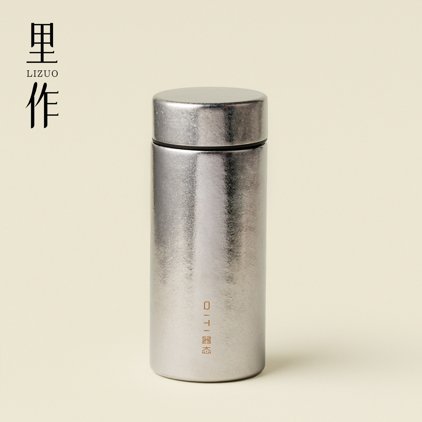 里作纯钛玲珑保温壶高档钛本色便携式热水瓶高颜值户外随身保温杯