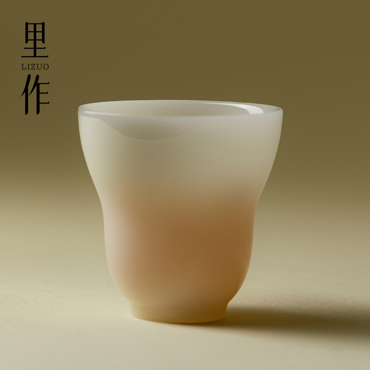 里作冰种玉瓷薄胎茶杯家用个人专用品茗杯女士精致喝茶主人杯单杯