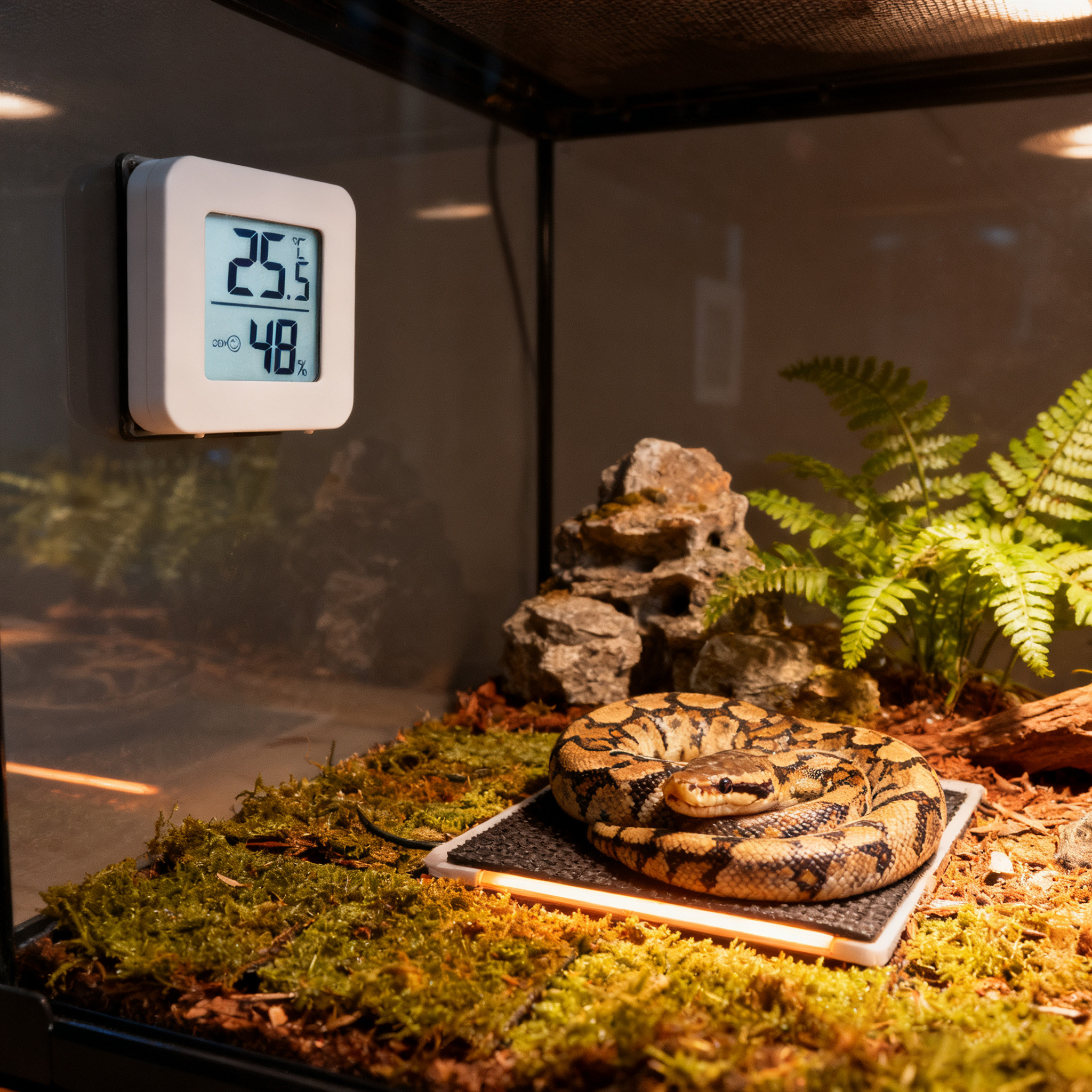 蛇2025新款温度计爬宠箱龟缸饲养箱气温温湿度迷你空气湿度计