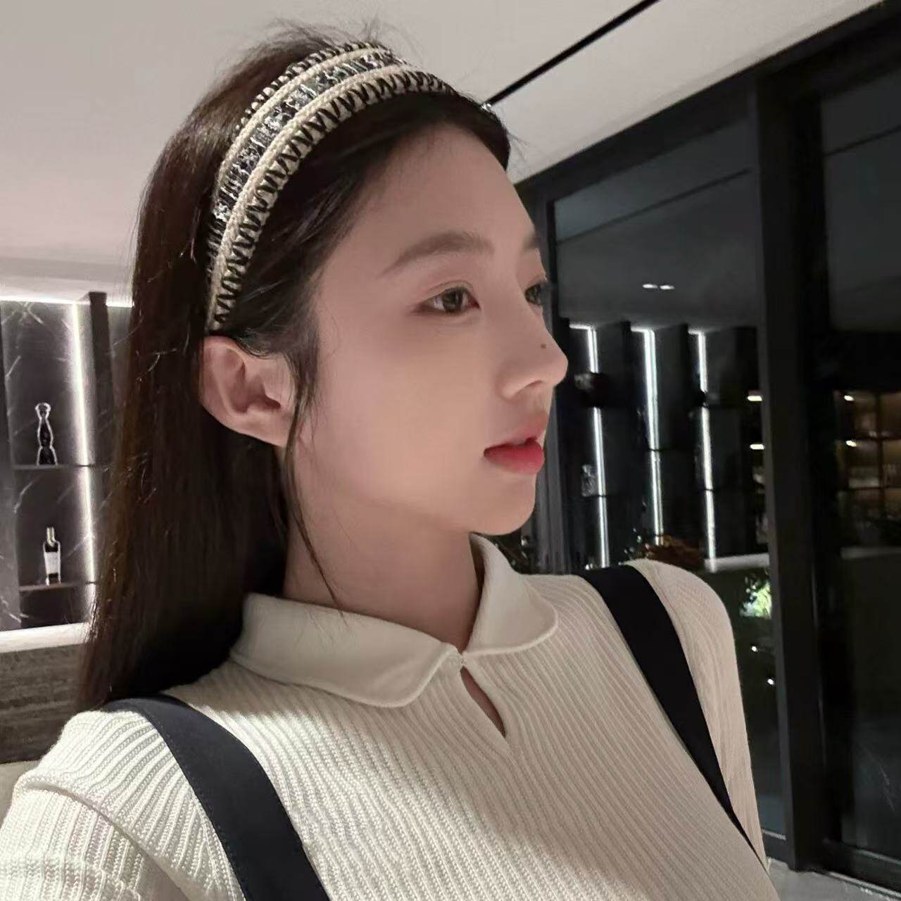 宽边编织民族风复古头箍头顶遮白发箍女高级感洋气时尚发卡压发捆