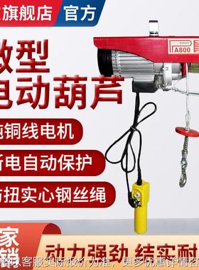 家用便携式电动葫芦200公斤400公斤60012米微型电动葫芦小吊机