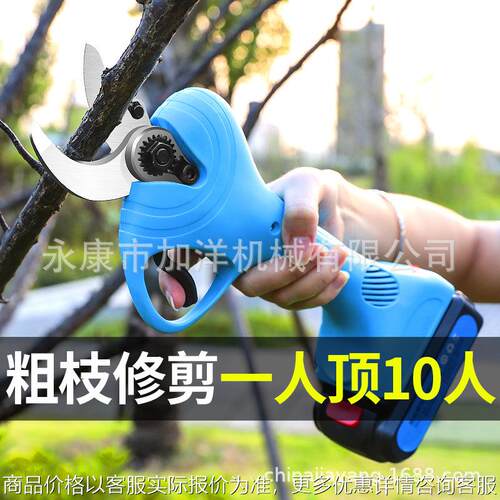 电动剪枝剪刀锂电修枝剪园林充电式果树剪树枝电剪刀粗枝剪刀
