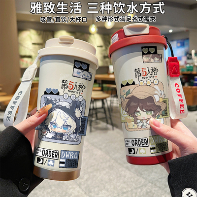 第5人格保温杯儿童水壶学生316不锈钢杯便携子女食品级便携卡通男