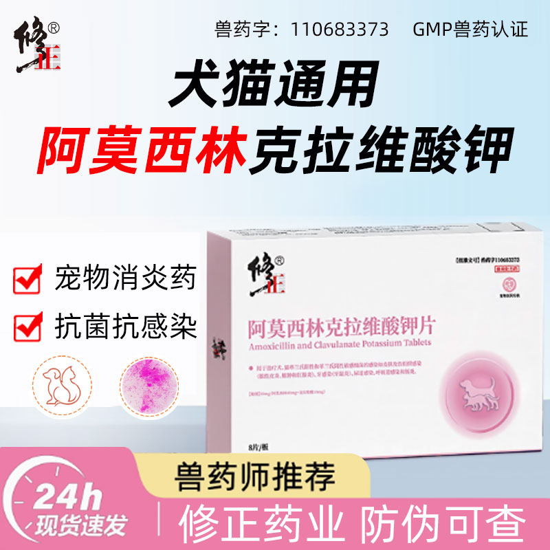 修正阿莫西林克拉维酸钾片消炎药