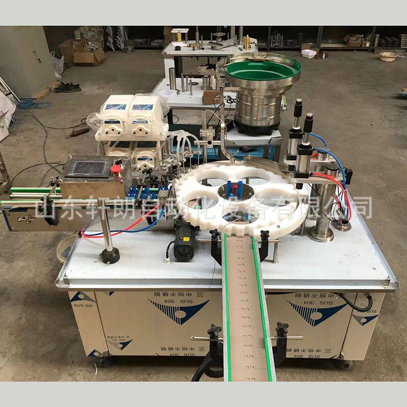 宠物外用驱虫药灌装机 药剂定量2头压盖机 凝胶西林瓶压盖旋盖机