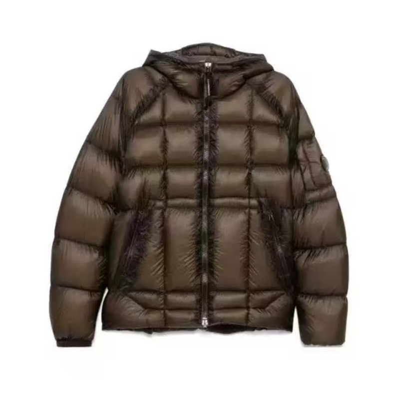 thumbnail for Winter 24 new bright bread down jacket men's short thickened warm and coldproof light white duck down hooded jacket trendy