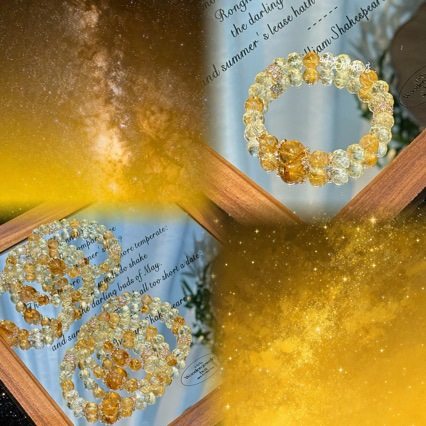 原创天然黄塔晶黄水晶刻