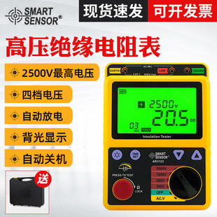 希玛AR3125高压绝缘电阻表 数字兆欧表AR3123 绝缘电阻测试仪摇表