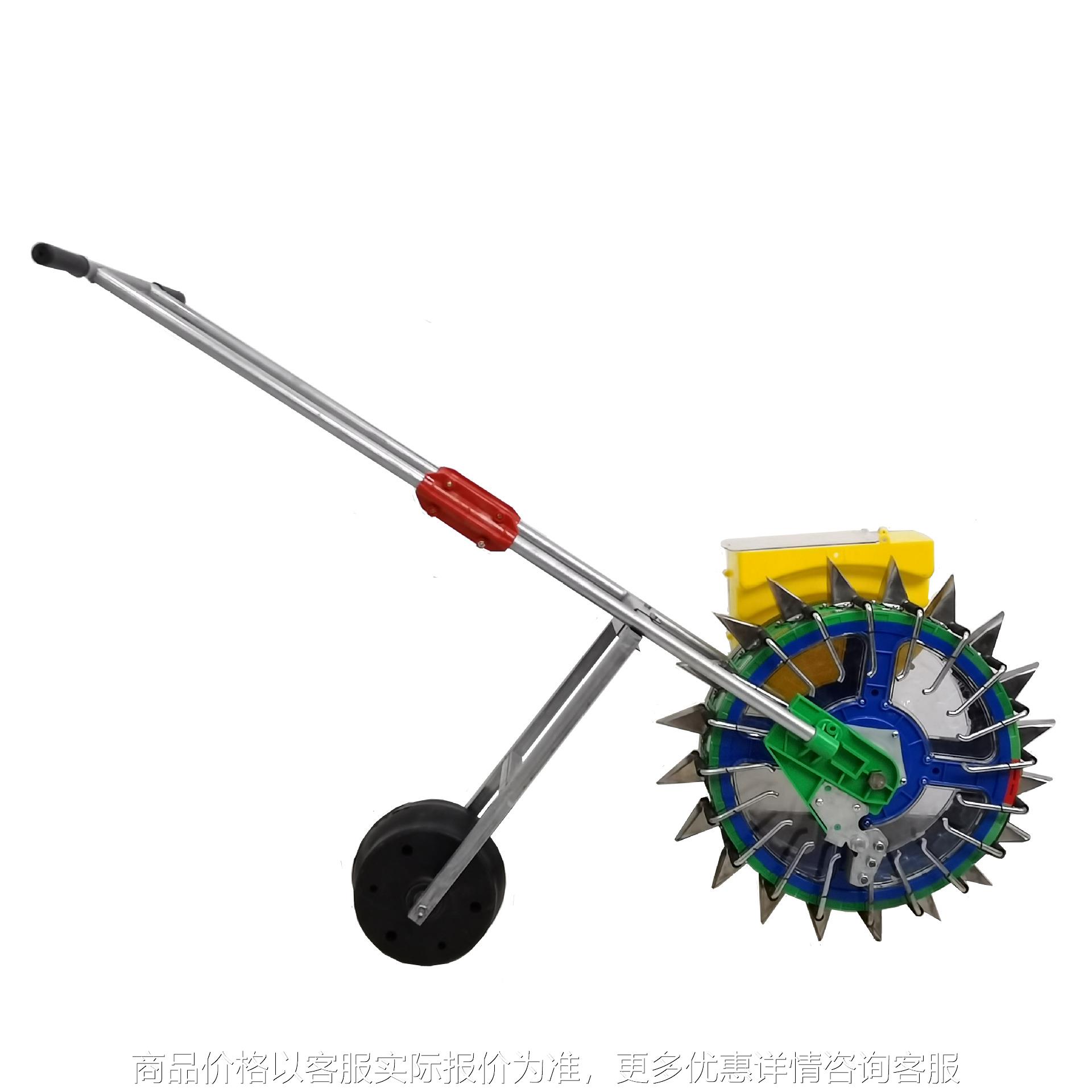 20嘴手推式播种机大豆玉米花生高粱谷子菜籽芝麻点播机滚轮施肥器