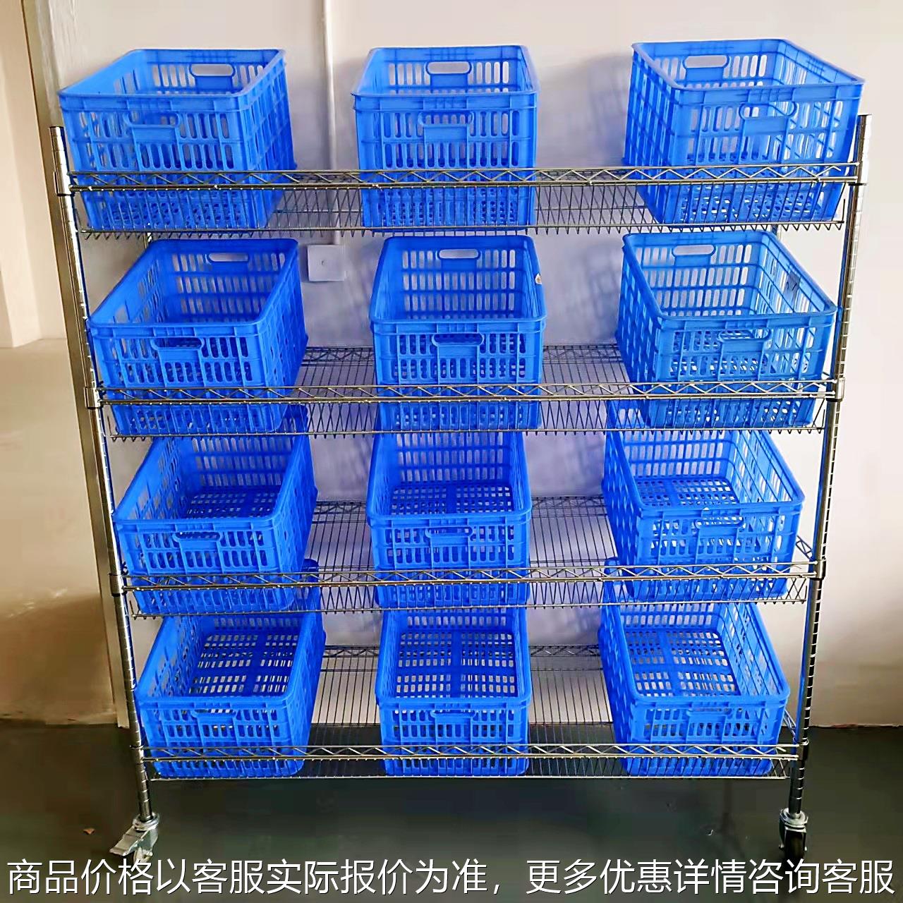 仓库不锈钢货架家用带轮货架线网移动置物架镀铬防静电物料架架子