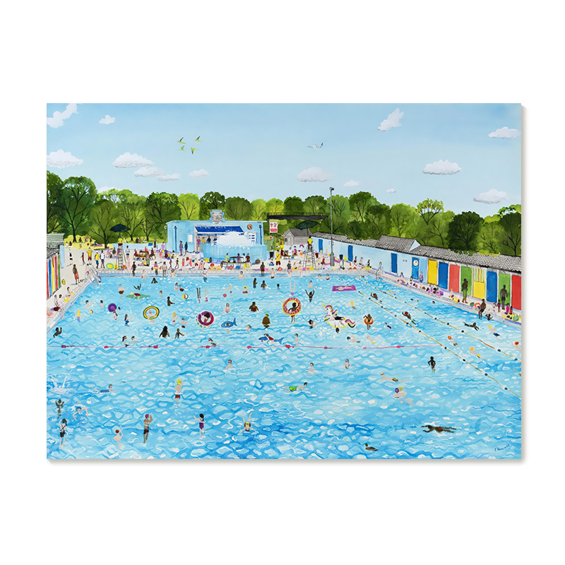 【特惠捡漏】Emma Haworth复刻艺术品挂画治愈系城市风景装饰画芯